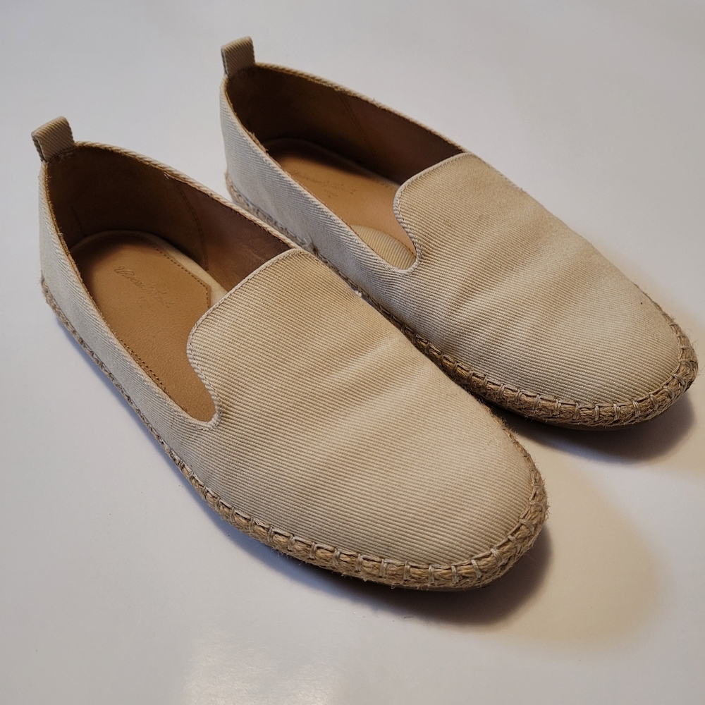 Cream rope loafers